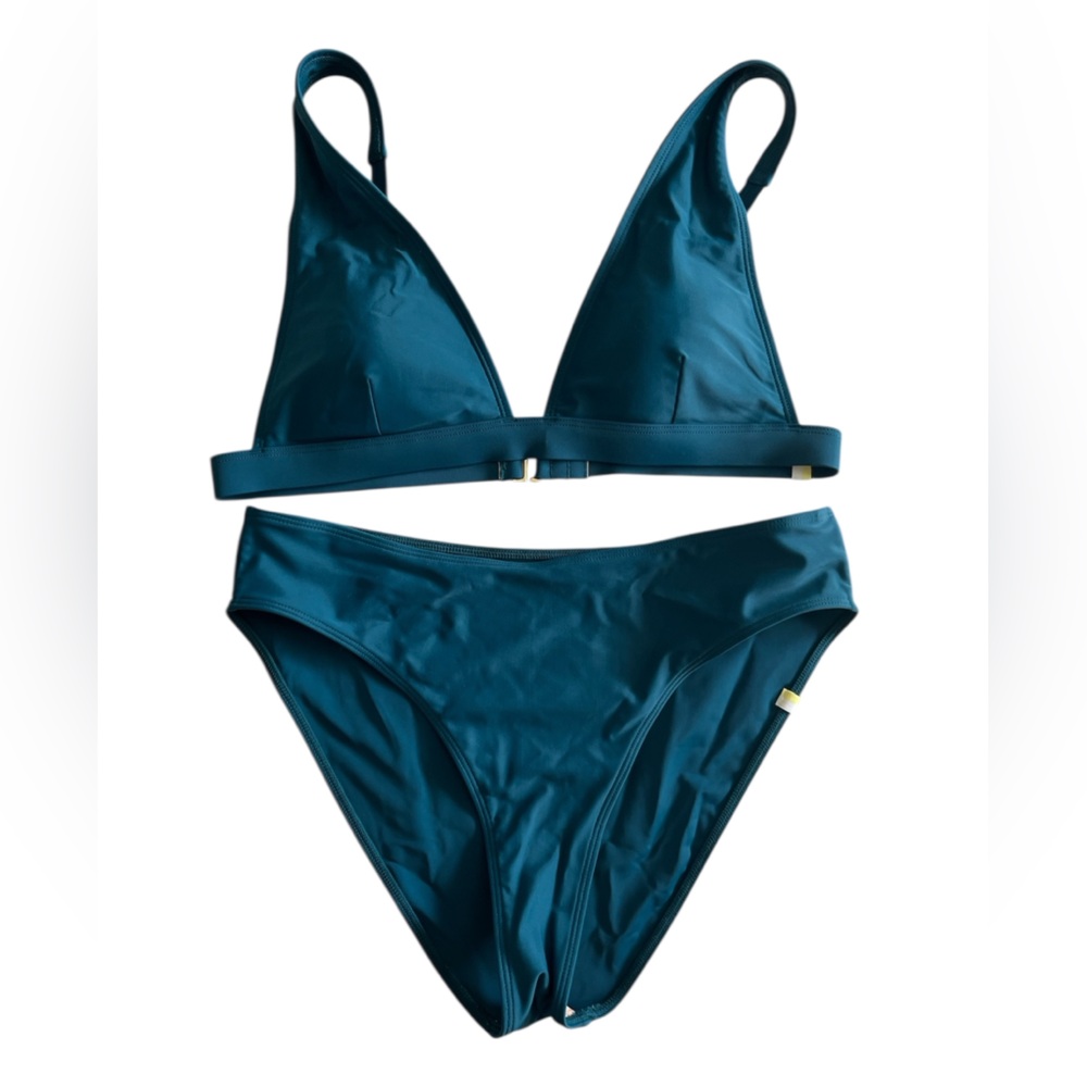 summersalt Teal Triangle Bikini Set